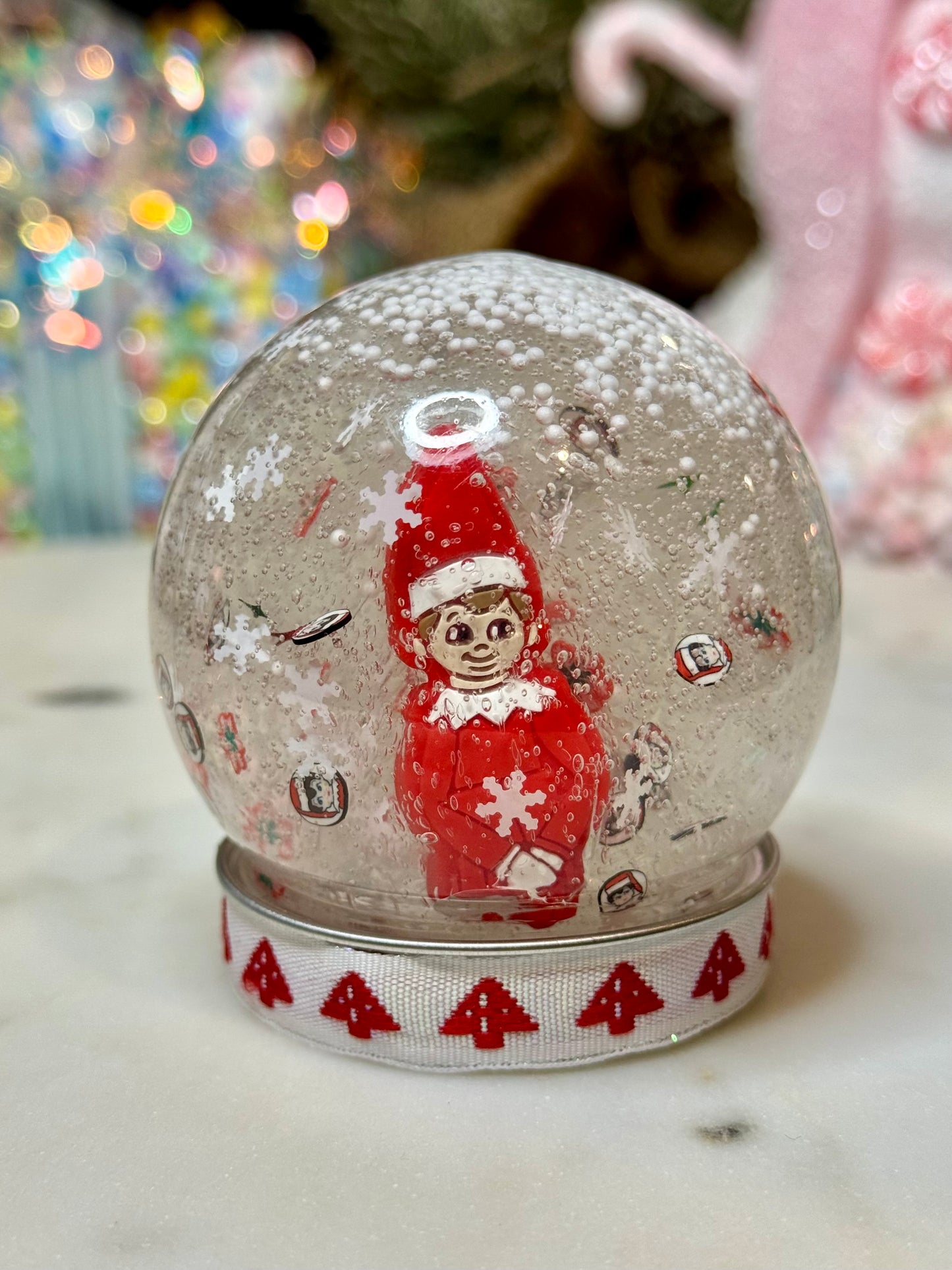 Elf in the Slime Snow Globe